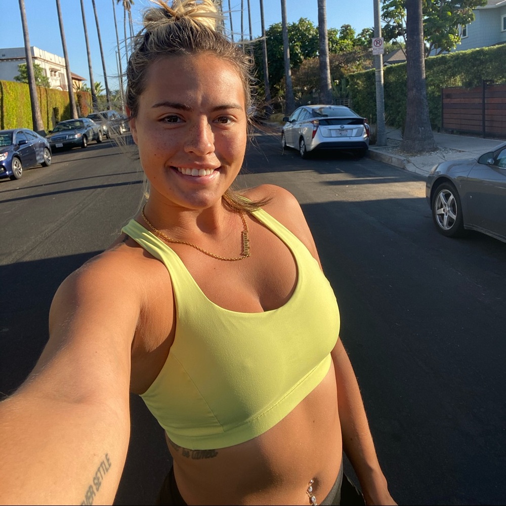 Lululemon yellow bra
